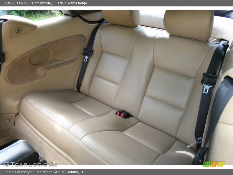 Black / Warm Beige 1999 Saab 9-3 Convertible