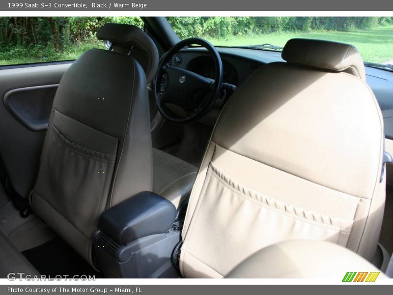 Black / Warm Beige 1999 Saab 9-3 Convertible