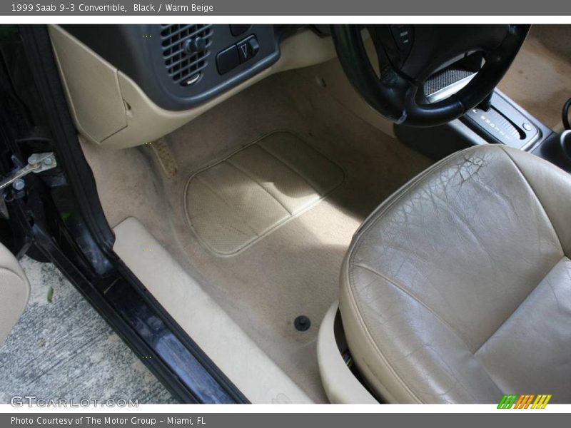 Black / Warm Beige 1999 Saab 9-3 Convertible