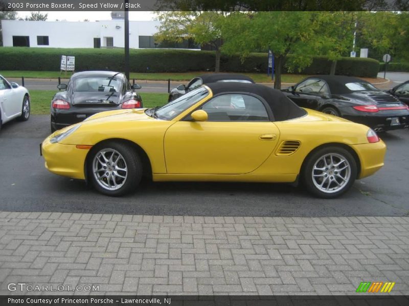 Speed Yellow / Black 2003 Porsche Boxster