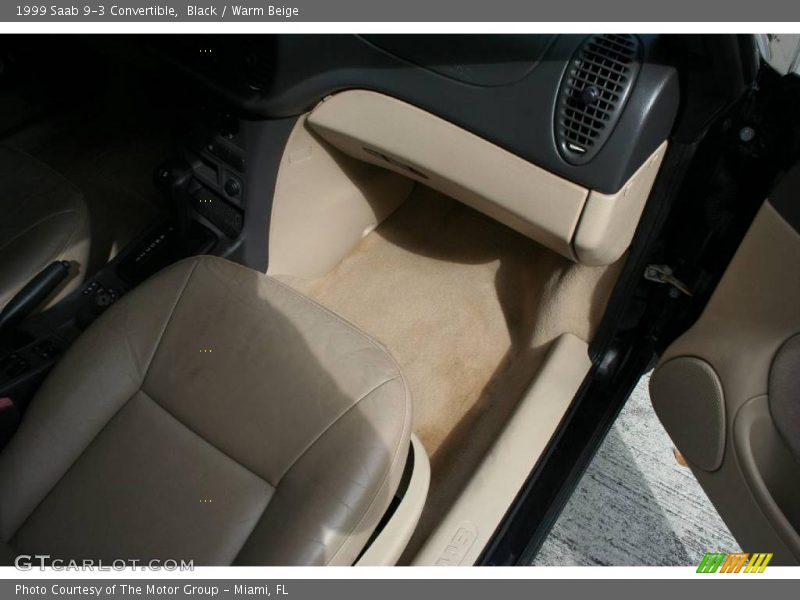 Black / Warm Beige 1999 Saab 9-3 Convertible
