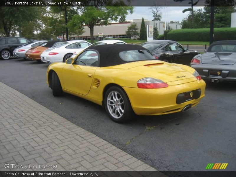 Speed Yellow / Black 2003 Porsche Boxster