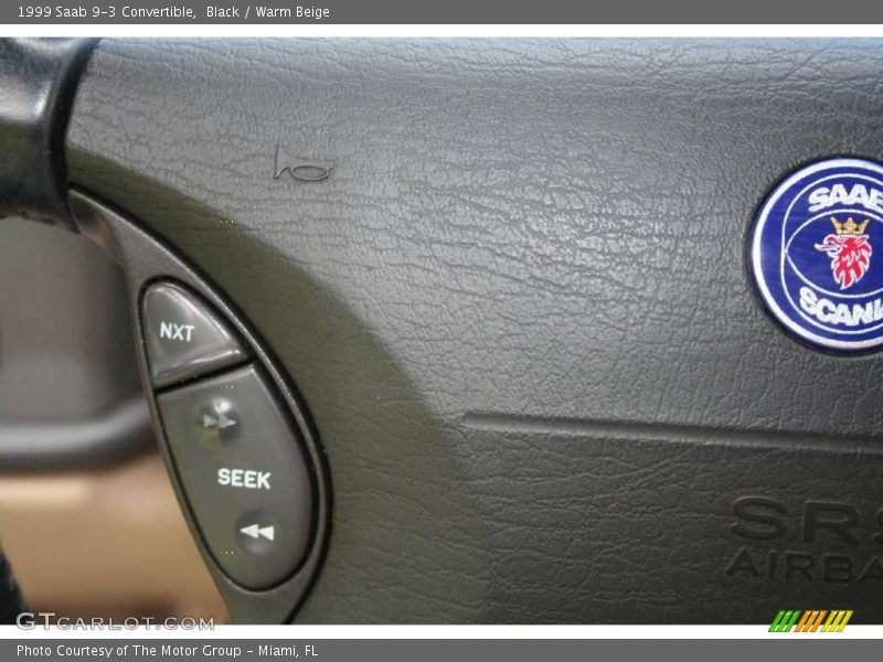 Black / Warm Beige 1999 Saab 9-3 Convertible