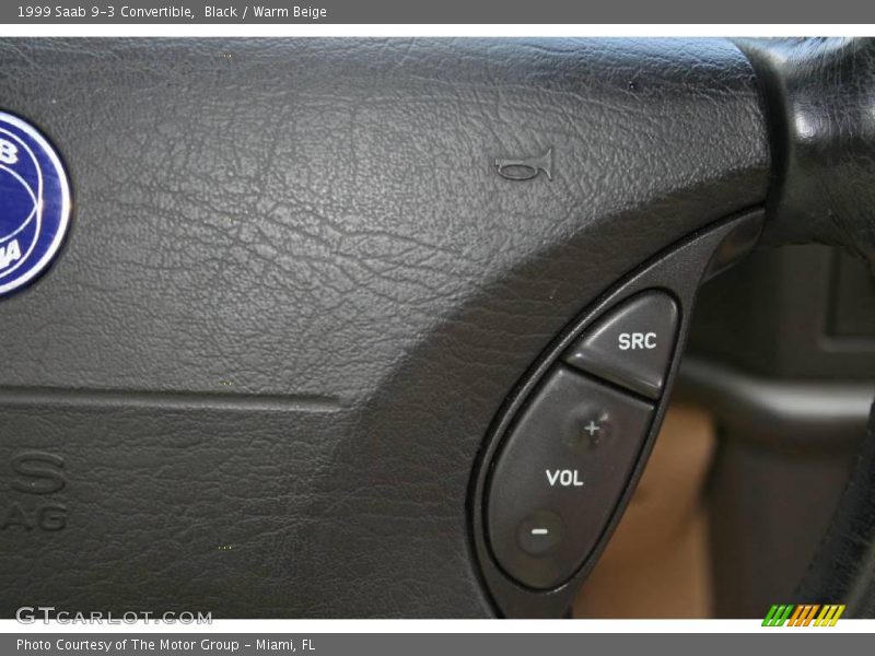 Black / Warm Beige 1999 Saab 9-3 Convertible