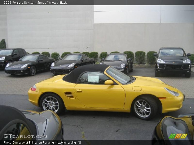 Speed Yellow / Black 2003 Porsche Boxster