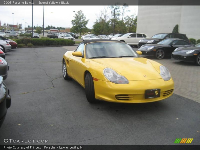 Speed Yellow / Black 2003 Porsche Boxster