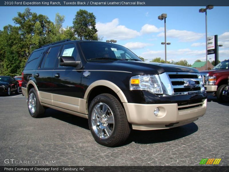 Tuxedo Black / Chaparral Leather/Charcoal Black 2010 Ford Expedition King Ranch