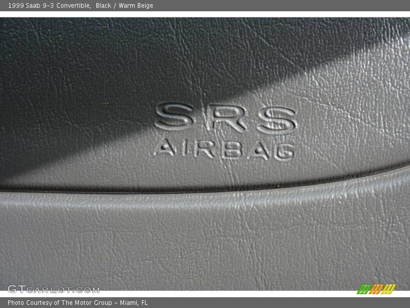 Black / Warm Beige 1999 Saab 9-3 Convertible