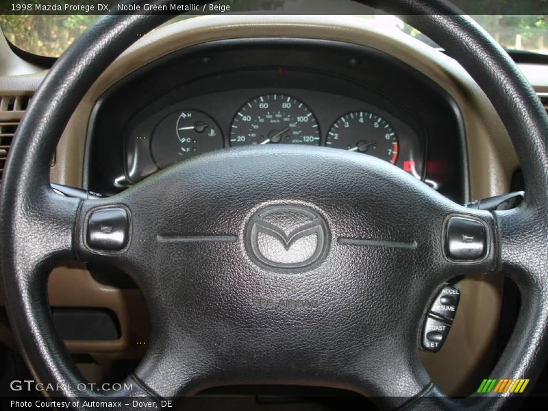 Noble Green Metallic / Beige 1998 Mazda Protege DX