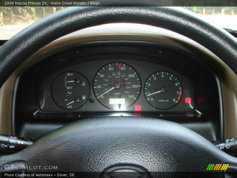 Noble Green Metallic / Beige 1998 Mazda Protege DX