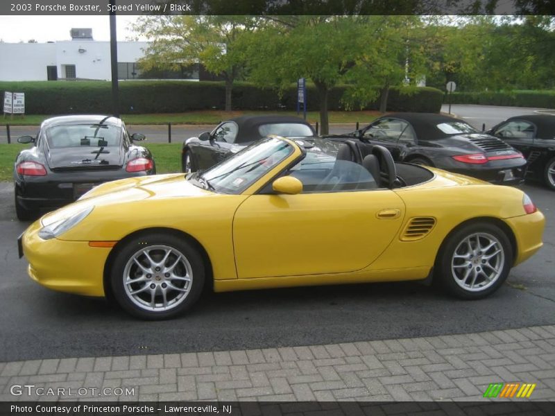 Speed Yellow / Black 2003 Porsche Boxster