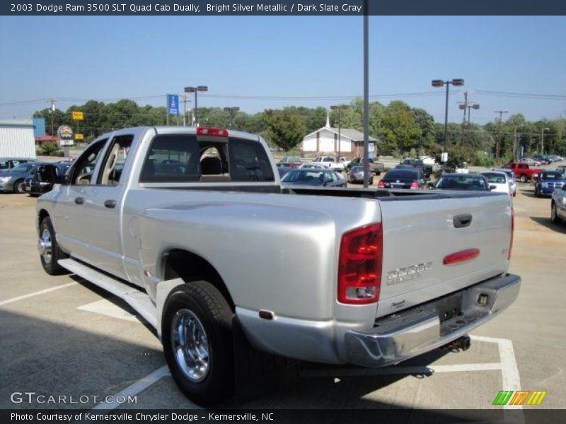 Bright Silver Metallic / Dark Slate Gray 2003 Dodge Ram 3500 SLT Quad Cab Dually
