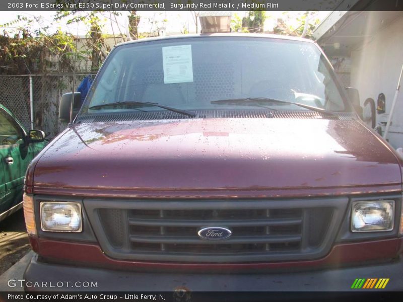 Burgundy Red Metallic / Medium Flint 2003 Ford E Series Van E350 Super Duty Commercial