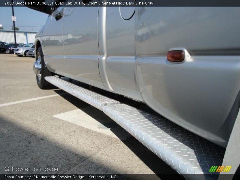 Bright Silver Metallic / Dark Slate Gray 2003 Dodge Ram 3500 SLT Quad Cab Dually