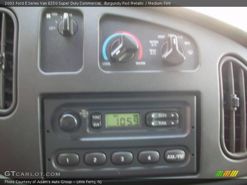 Burgundy Red Metallic / Medium Flint 2003 Ford E Series Van E350 Super Duty Commercial