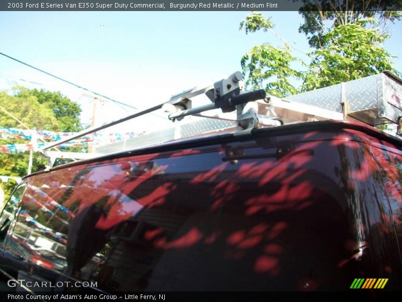 Burgundy Red Metallic / Medium Flint 2003 Ford E Series Van E350 Super Duty Commercial