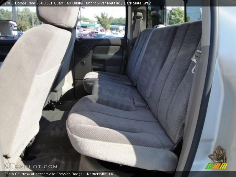 Bright Silver Metallic / Dark Slate Gray 2003 Dodge Ram 3500 SLT Quad Cab Dually