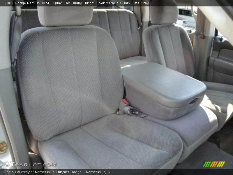 Bright Silver Metallic / Dark Slate Gray 2003 Dodge Ram 3500 SLT Quad Cab Dually