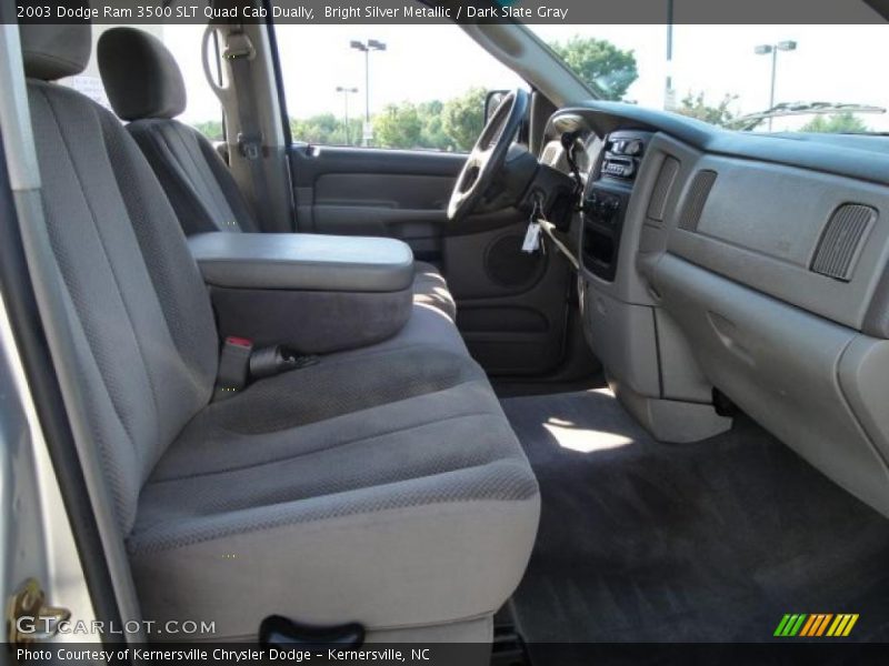 Bright Silver Metallic / Dark Slate Gray 2003 Dodge Ram 3500 SLT Quad Cab Dually
