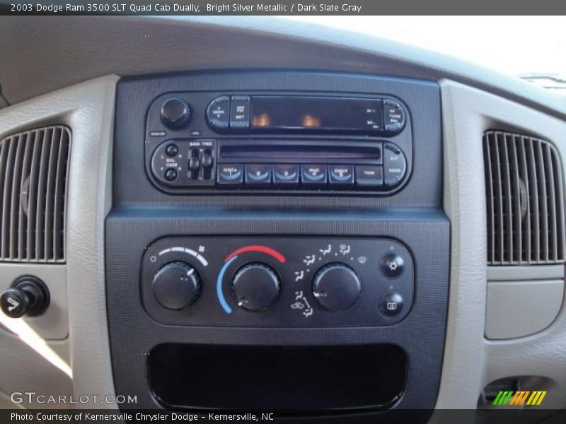 Bright Silver Metallic / Dark Slate Gray 2003 Dodge Ram 3500 SLT Quad Cab Dually