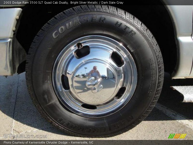 Bright Silver Metallic / Dark Slate Gray 2003 Dodge Ram 3500 SLT Quad Cab Dually