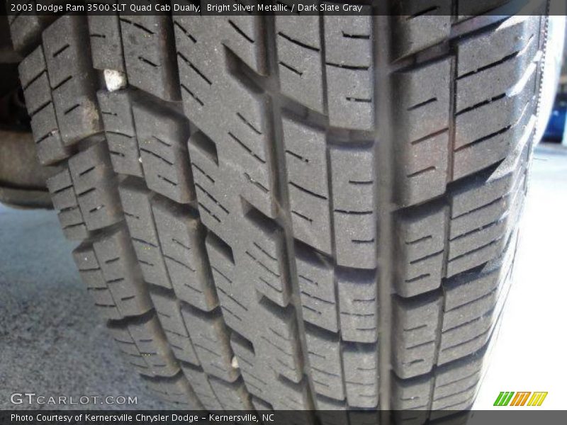 Bright Silver Metallic / Dark Slate Gray 2003 Dodge Ram 3500 SLT Quad Cab Dually