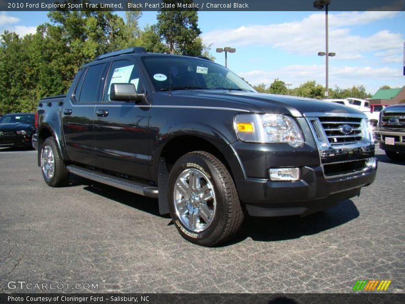 Black Pearl Slate Metallic / Charcoal Black 2010 Ford Explorer Sport Trac Limited