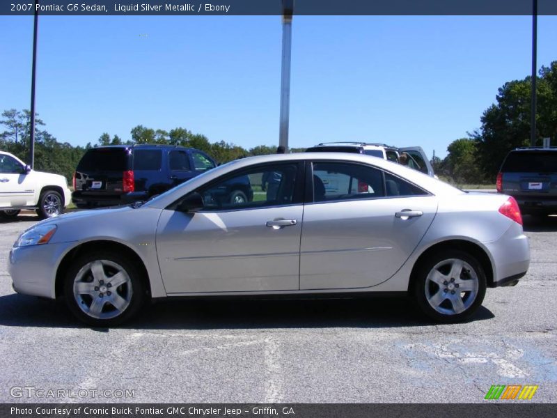 Liquid Silver Metallic / Ebony 2007 Pontiac G6 Sedan