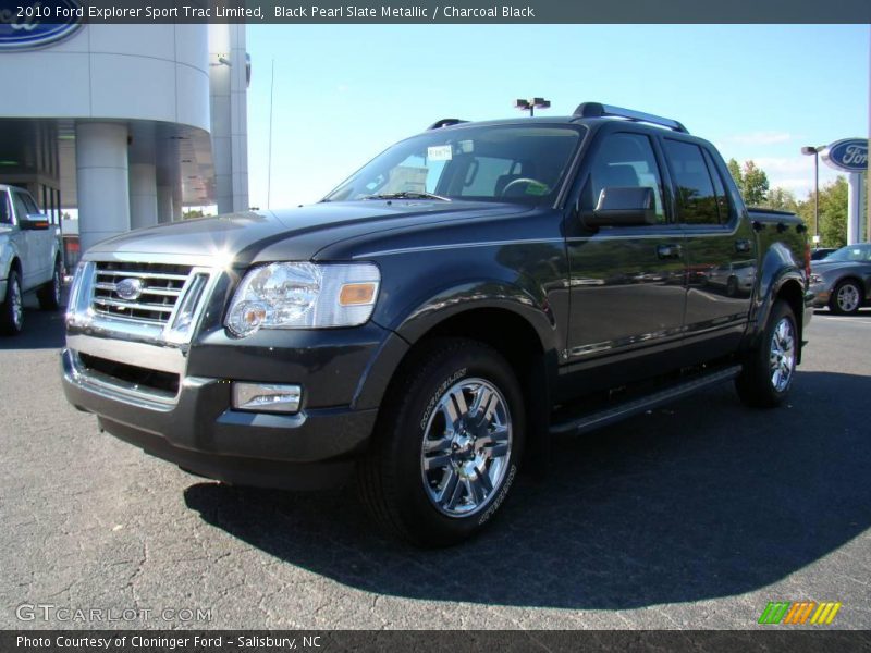 Black Pearl Slate Metallic / Charcoal Black 2010 Ford Explorer Sport Trac Limited