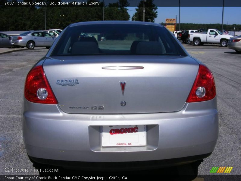 Liquid Silver Metallic / Ebony 2007 Pontiac G6 Sedan