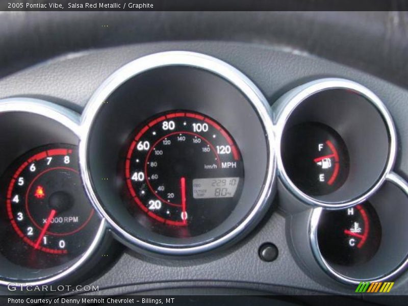 Salsa Red Metallic / Graphite 2005 Pontiac Vibe