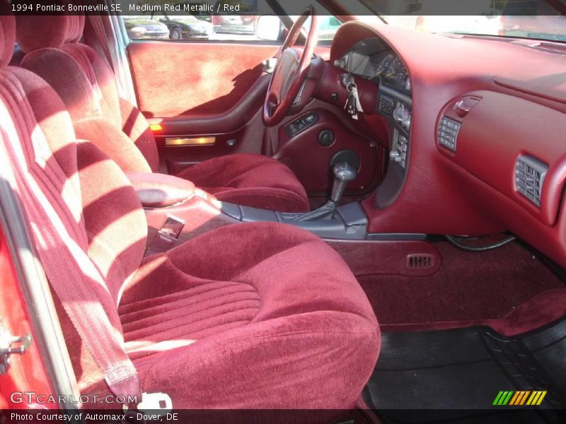 Medium Red Metallic / Red 1994 Pontiac Bonneville SE