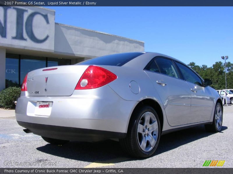 Liquid Silver Metallic / Ebony 2007 Pontiac G6 Sedan