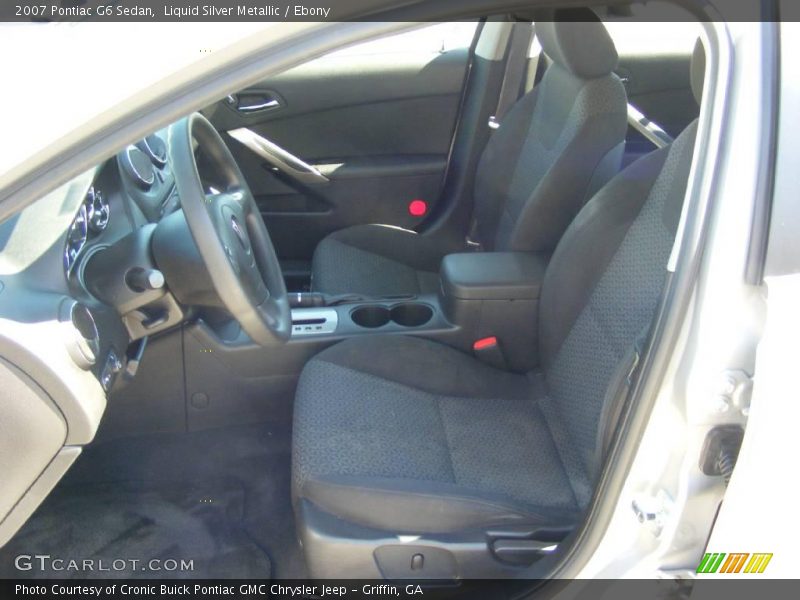 Liquid Silver Metallic / Ebony 2007 Pontiac G6 Sedan