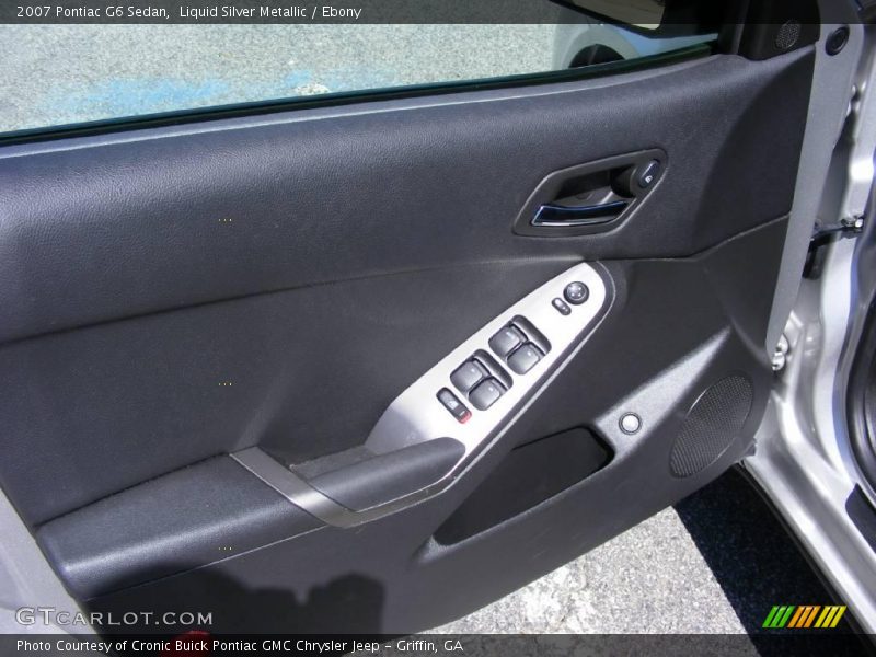 Liquid Silver Metallic / Ebony 2007 Pontiac G6 Sedan