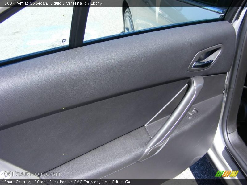 Liquid Silver Metallic / Ebony 2007 Pontiac G6 Sedan