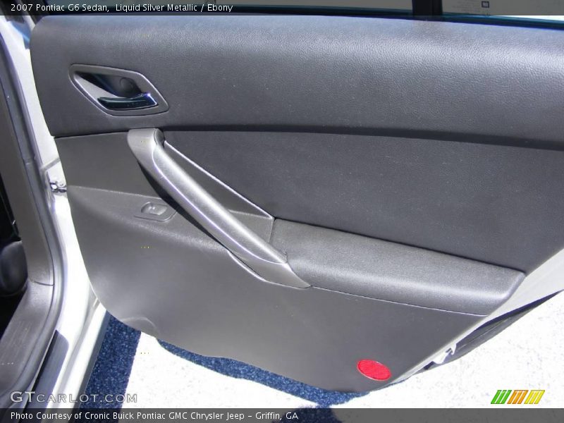Liquid Silver Metallic / Ebony 2007 Pontiac G6 Sedan
