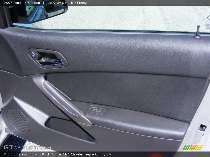 Liquid Silver Metallic / Ebony 2007 Pontiac G6 Sedan