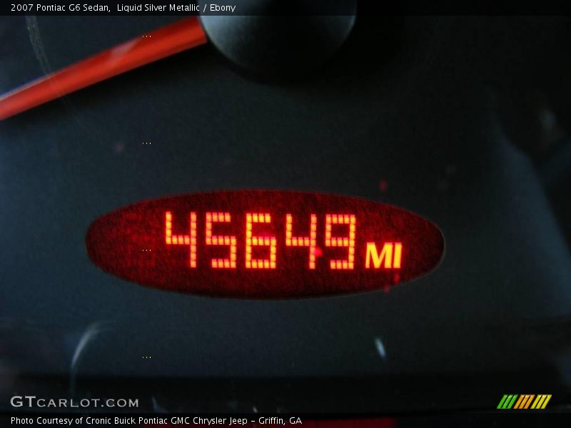 Liquid Silver Metallic / Ebony 2007 Pontiac G6 Sedan