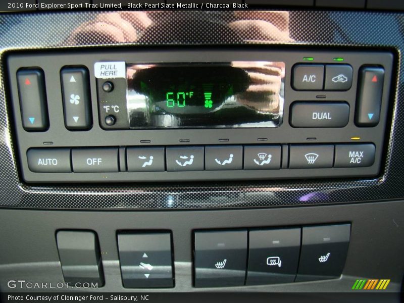 Black Pearl Slate Metallic / Charcoal Black 2010 Ford Explorer Sport Trac Limited