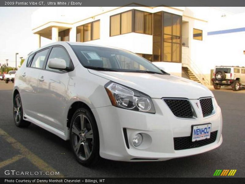 Ultra White / Ebony 2009 Pontiac Vibe GT