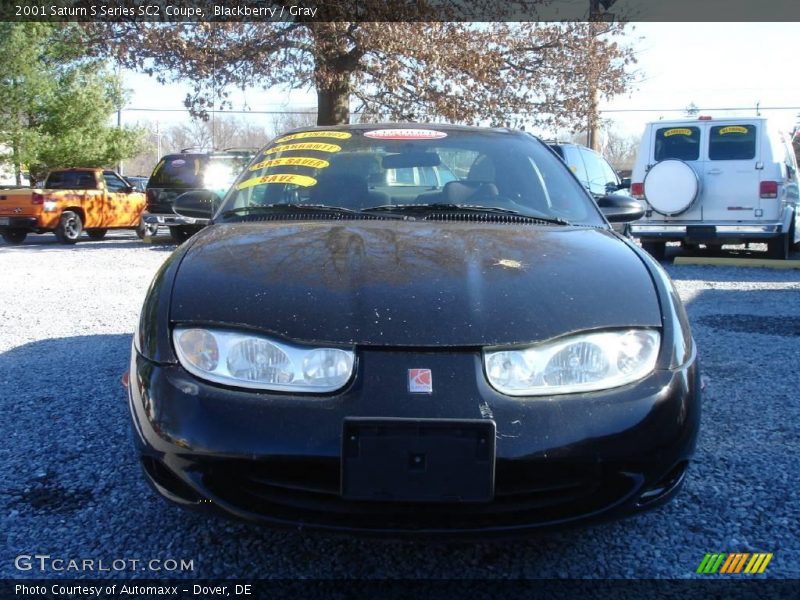 Blackberry / Gray 2001 Saturn S Series SC2 Coupe