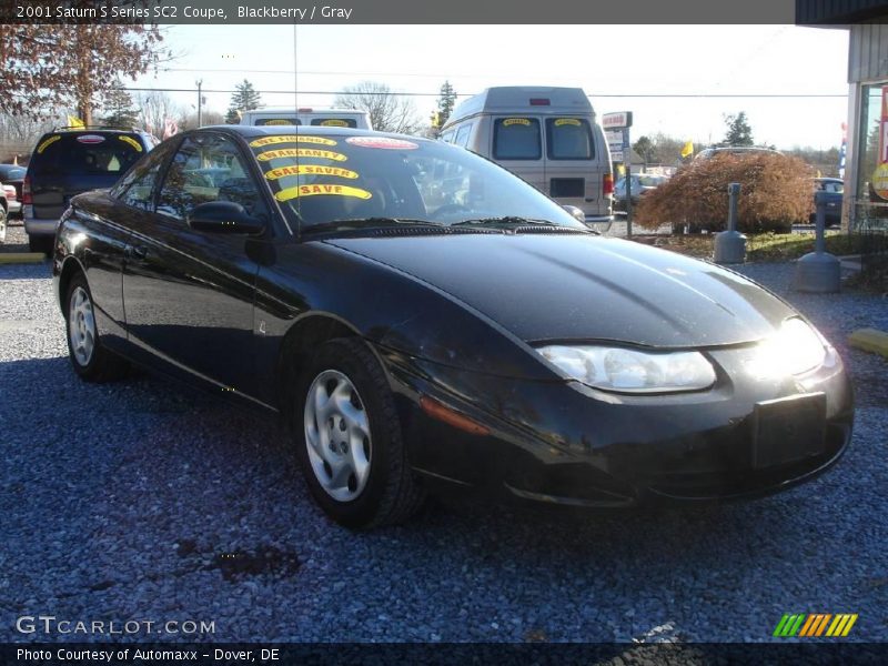 Blackberry / Gray 2001 Saturn S Series SC2 Coupe