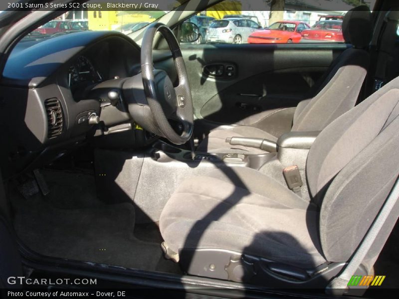 Blackberry / Gray 2001 Saturn S Series SC2 Coupe