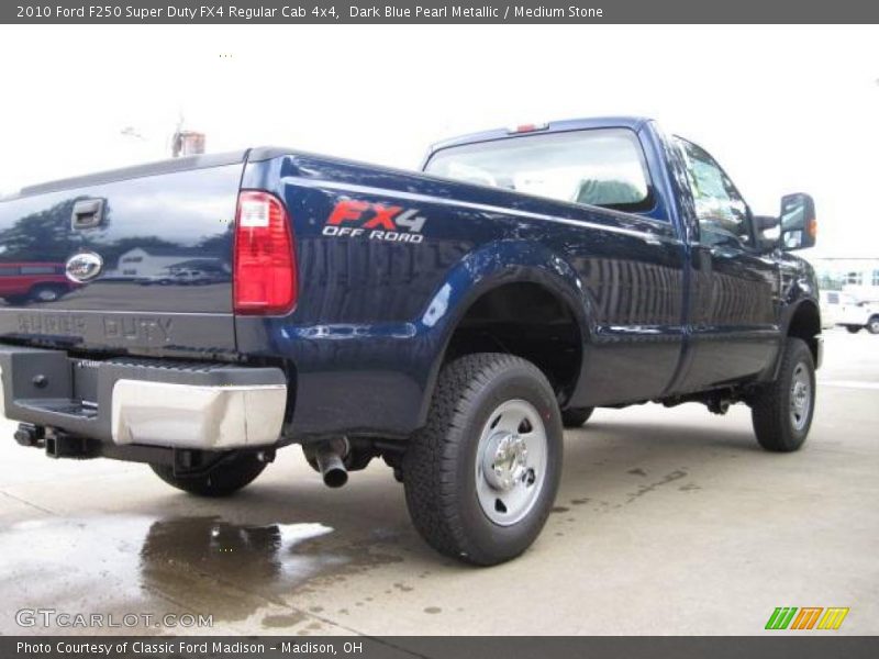 Dark Blue Pearl Metallic / Medium Stone 2010 Ford F250 Super Duty FX4 Regular Cab 4x4