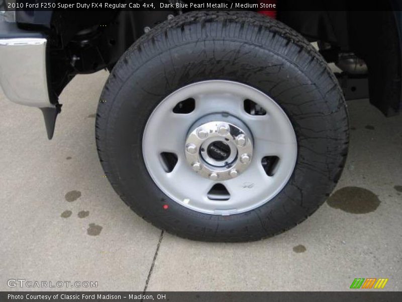 Dark Blue Pearl Metallic / Medium Stone 2010 Ford F250 Super Duty FX4 Regular Cab 4x4