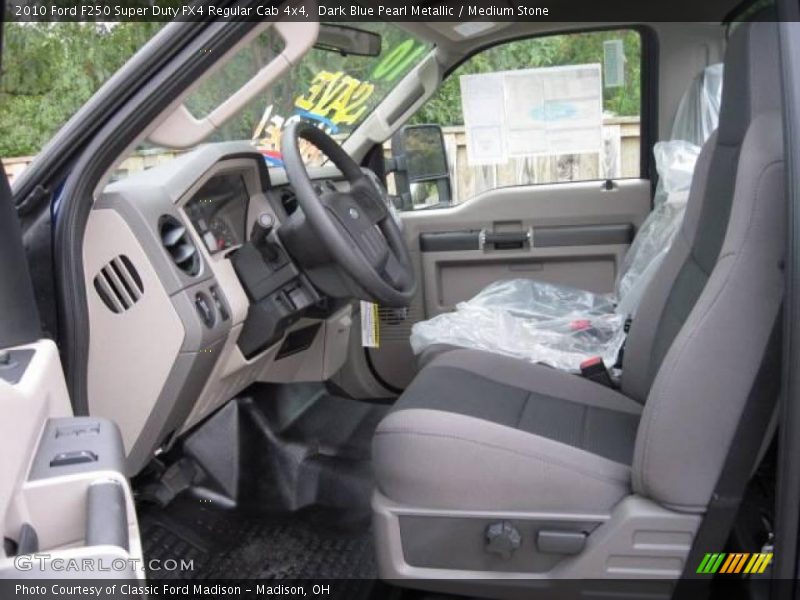 Dark Blue Pearl Metallic / Medium Stone 2010 Ford F250 Super Duty FX4 Regular Cab 4x4