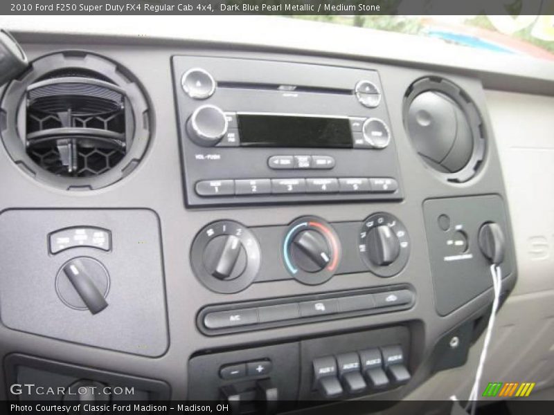 Dark Blue Pearl Metallic / Medium Stone 2010 Ford F250 Super Duty FX4 Regular Cab 4x4