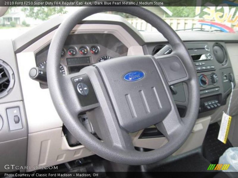 Dark Blue Pearl Metallic / Medium Stone 2010 Ford F250 Super Duty FX4 Regular Cab 4x4