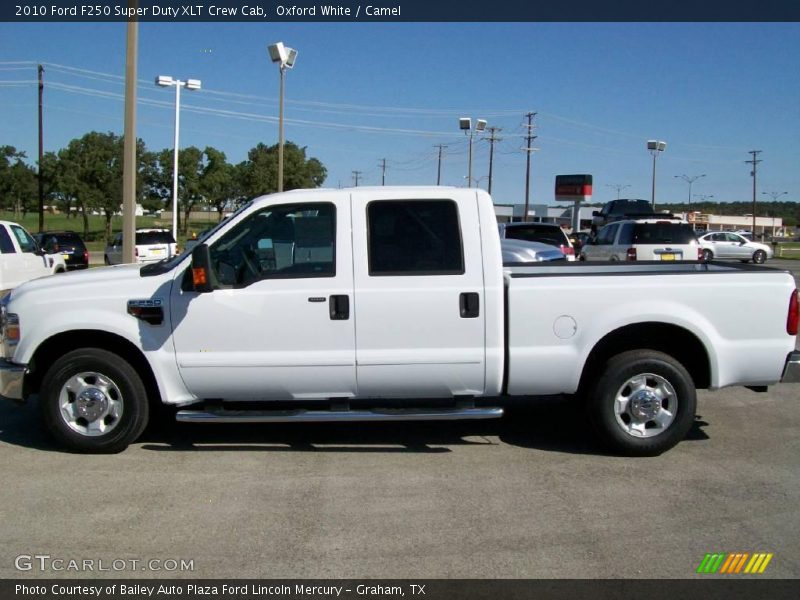 Oxford White / Camel 2010 Ford F250 Super Duty XLT Crew Cab